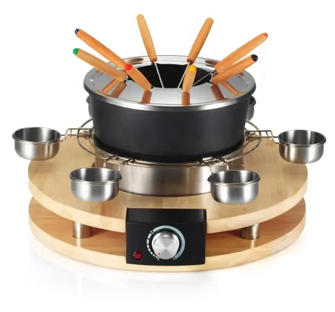 electric multi-function hot pot cheese melter fondue set chocolate melter fondue set