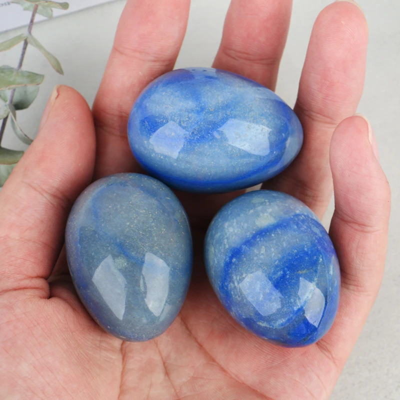 Wholesale High Quality Crystal  Yoni Egg Healing Crystal Egg Blue Aventurine  for Women