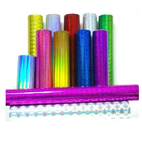 
pet bopp metalized aluminum metalized holographic film and glitter film for wrapping 