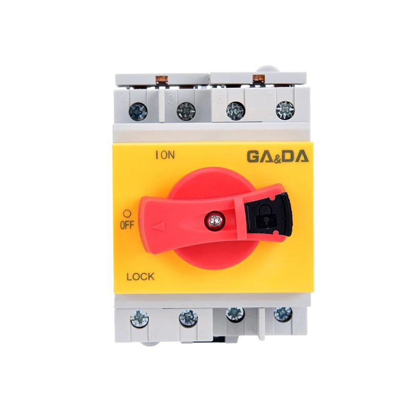 PV Disconnect Switch waterproof isolation switch 2P 32A 600V 4P 32A 1000V 1200V  DC Solar IP20 Isolator Switch