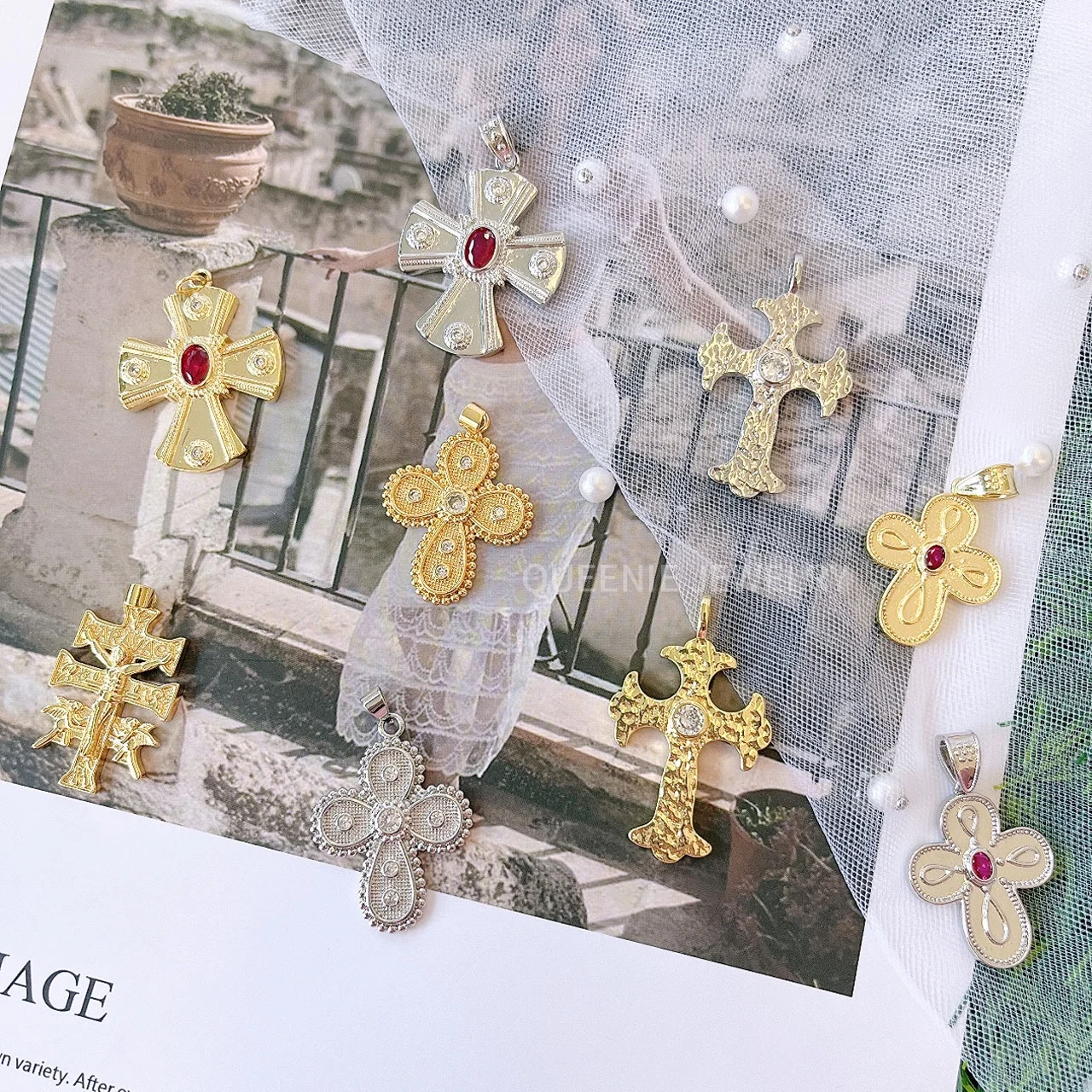 American new style stacked star collarbone chain simple love diamond water drop necklace for women