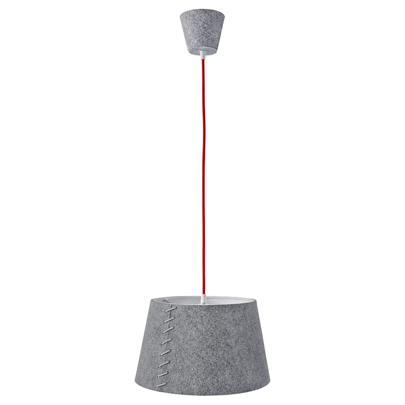 Wholesale Modern European Style New Design Grey Barrel Handicraft Felt Fabric Lampshade Pendant Light Shade