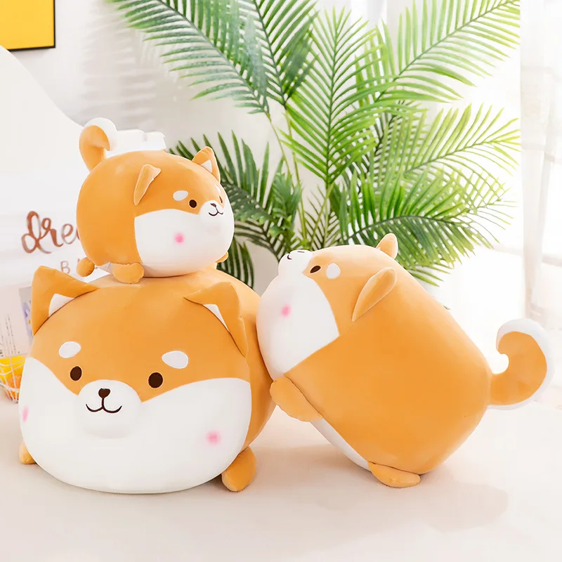 Cute Cotton down Dog Doll Plush Toy Soft Cartoon Animal Design for Stress Relief PP Filled Gift for Pups Rabbits Bag Lovers