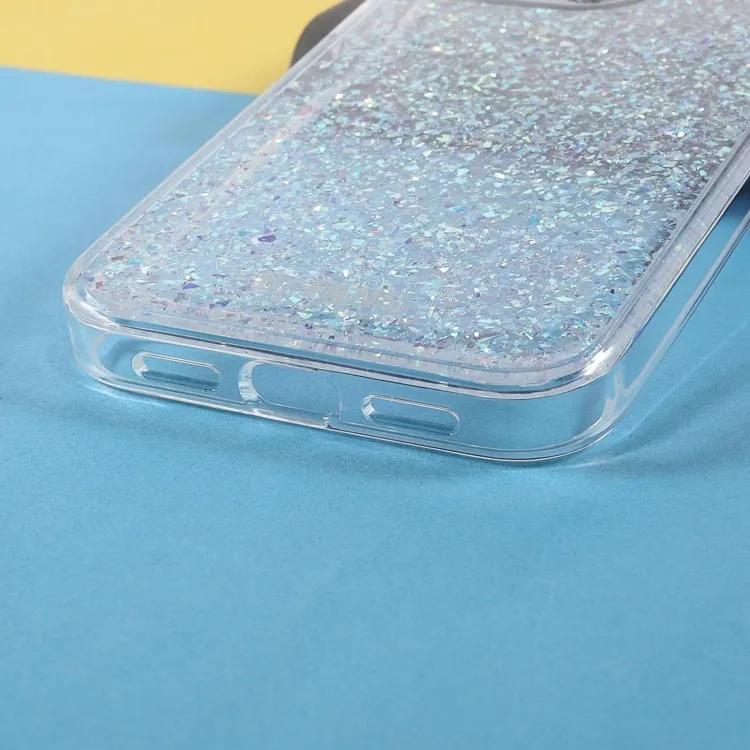 DFANS For iPhone 14 Pro Max 6.7 inch Phone Case Full Glitter Decorated Protective Case PC TPU Hybrid Anti-Scratch Cover