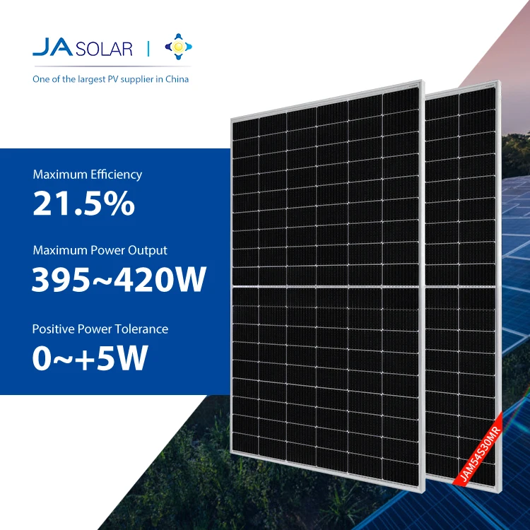 JA Junction Box Solar Panel 395w 400 Watts 405w 410w 415w 420w Panneaux Photovoltaique Tout En Un China Cheap Price
