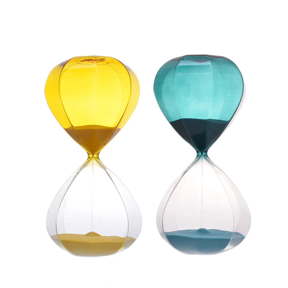 wholesale cheap sand timer colorful glass hourglass sand timer for home decor and time management