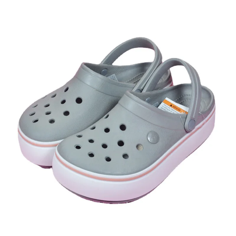 Women Hole Shoes Summer Slippers Indoor Outdoor Baotou Slippers Breathable Non-slip Garden Beach Leisure Shoes Fashion FlipFlops