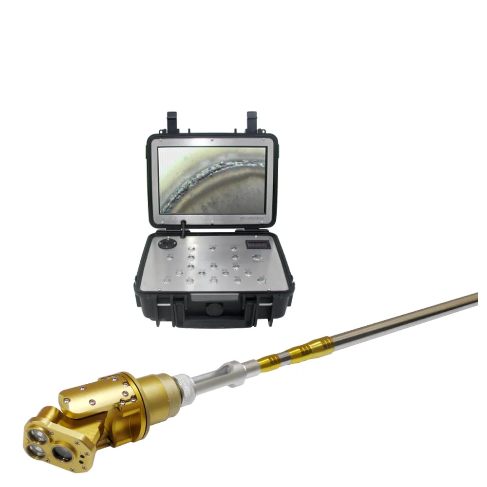 Portable Explosion Proof Oil Chemical Pipe Video Inspection Container Periscope Endoscope Push Rod Camera
