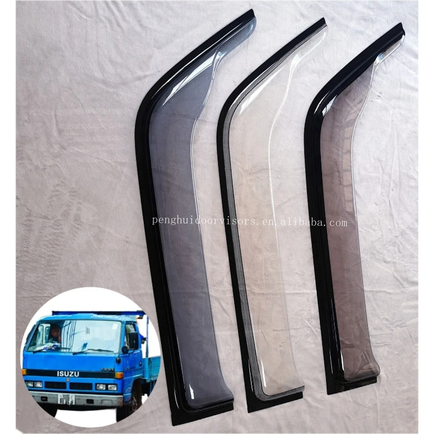 Visors For Trucks NPR NKR Car Door Window Rain Guard Sun Visors Accessories For Isuzu Elf