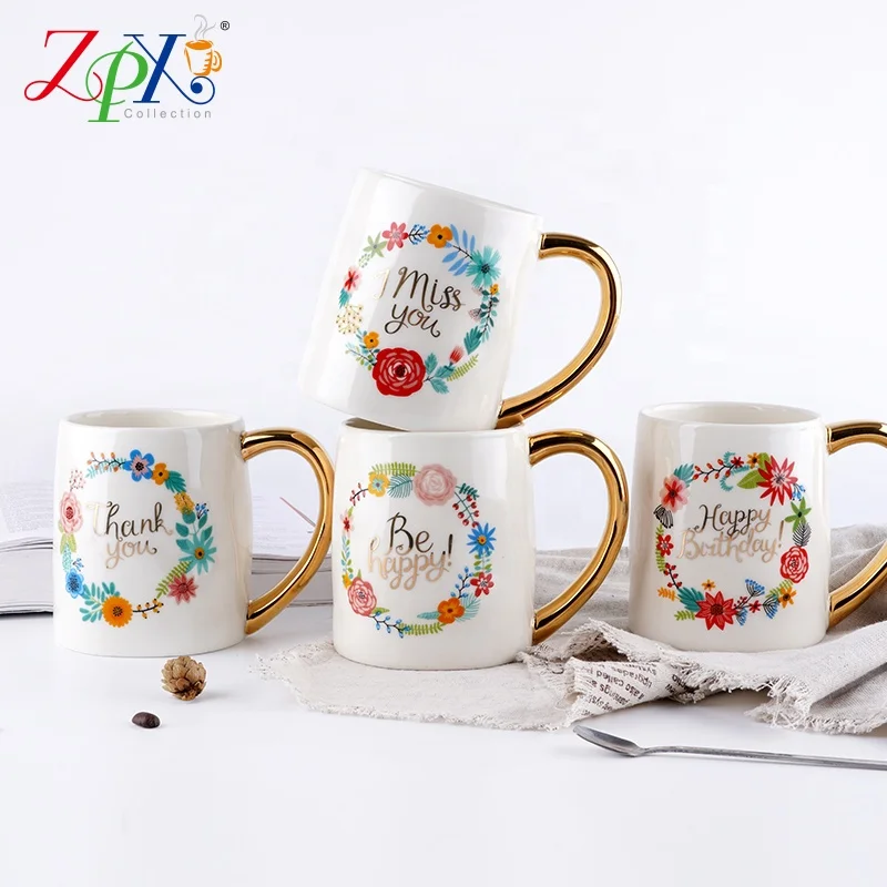 
Professional manufacturer japanese porcelain tea cup coffee cup custom porcelain gold plated porcelain cup 