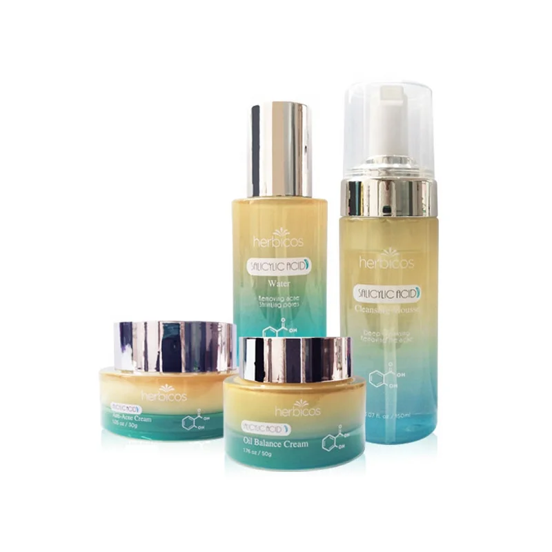 Customize Organic Skin Care Products Private Label Anti Acne Skin Care Set For Acne