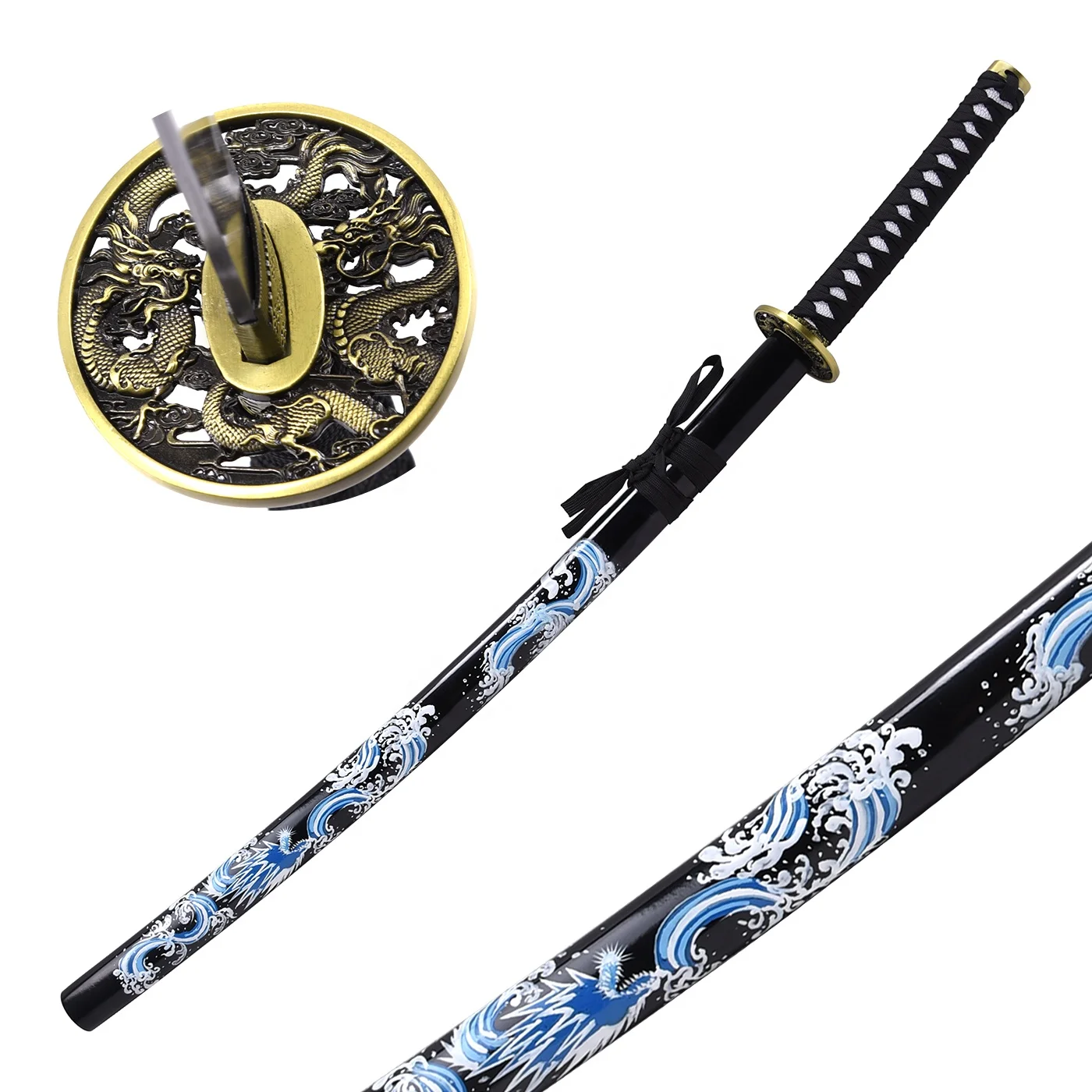 Latest Dragon of auspicious clouds cosplay sword Wave pattern toy swords