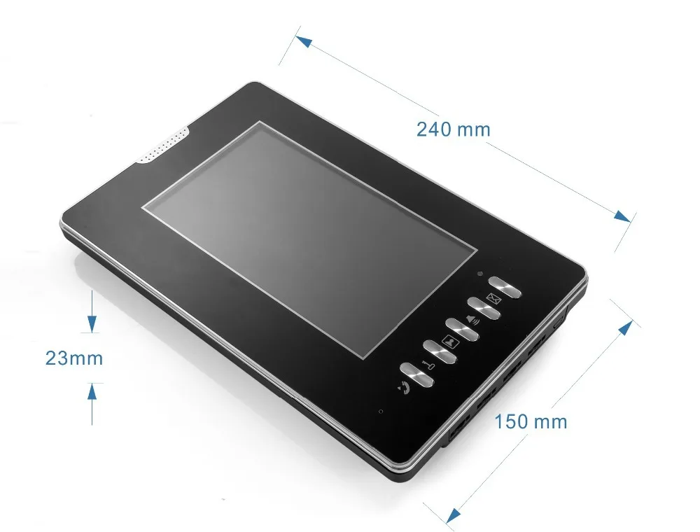 Easy Install Wired Doorbell with Camera 7 inch Villa Ring Camera 4 Wire Door Lock and Door Intercom 1V2