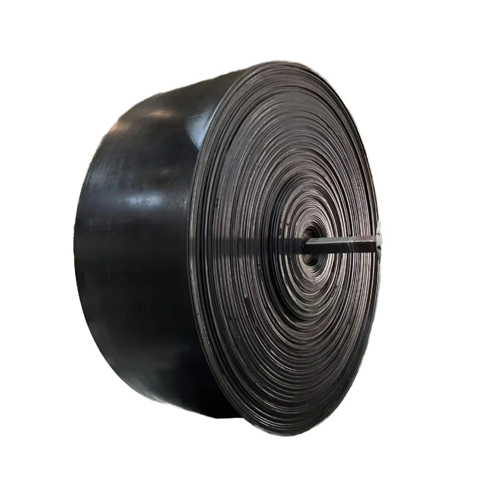 China-Made Flat Conveyor Rubber Belts for Aggregate Transport for Mining Concrete Mixing Plant and Cutting Moulding Machine