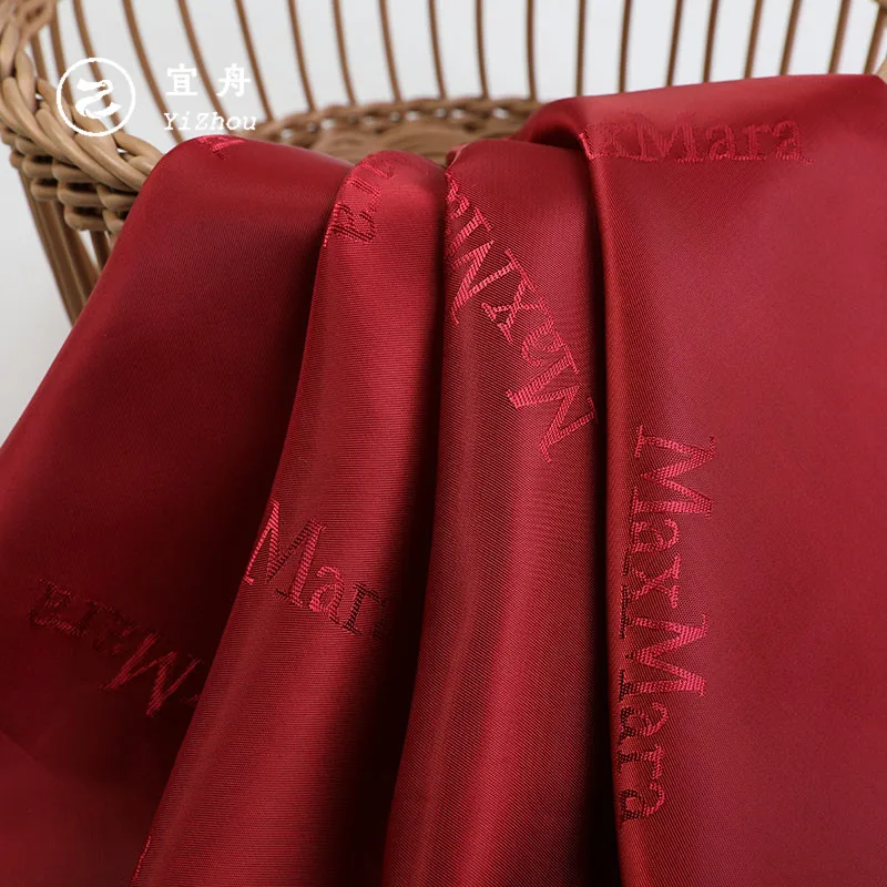 55% polyester 45% viscose lining fabric for mens suits which can custom logo