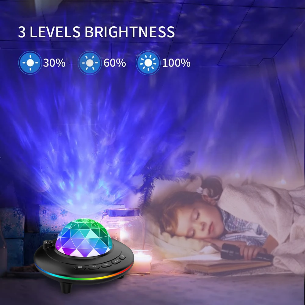 Star Projector Night Light Galaxy Nebula Starry Projector with Remote Control BT Music Speaker Sky Projector Light for Kids