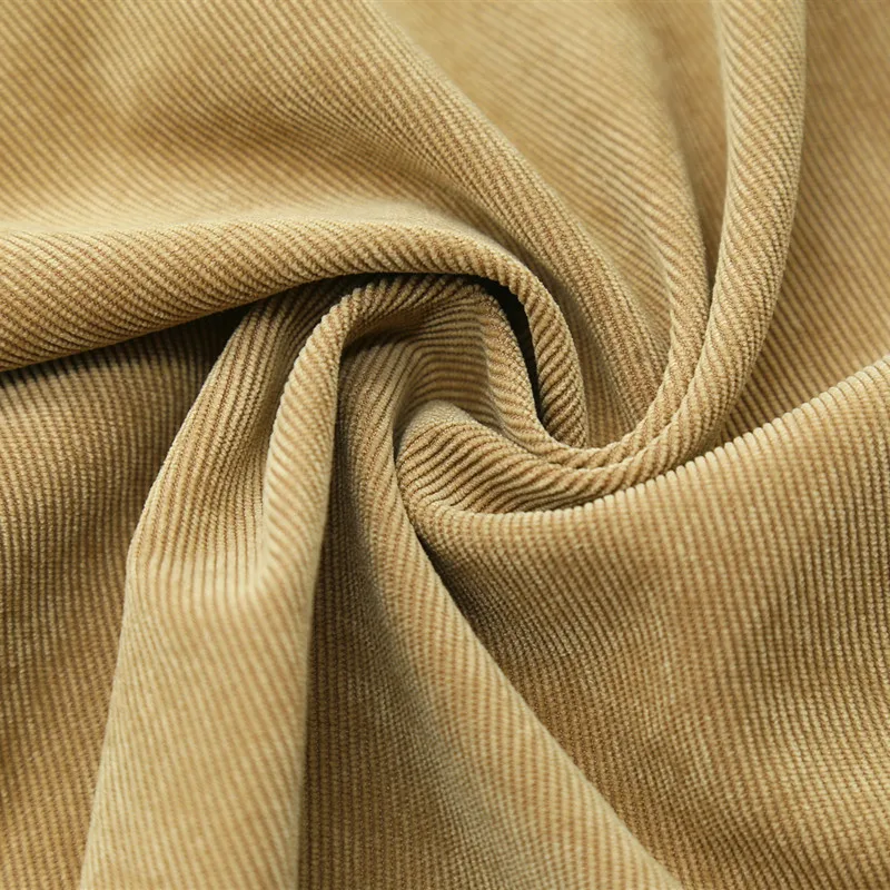 Microfiber 21W Pin wale corduroy fabric for apparel