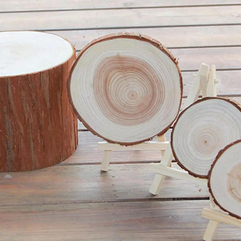 Round Pieces Small Crafts Birch Wood Slices Rustic Natural Plaque Home Decoration Accessories Modern Carved Folk Art Engraving