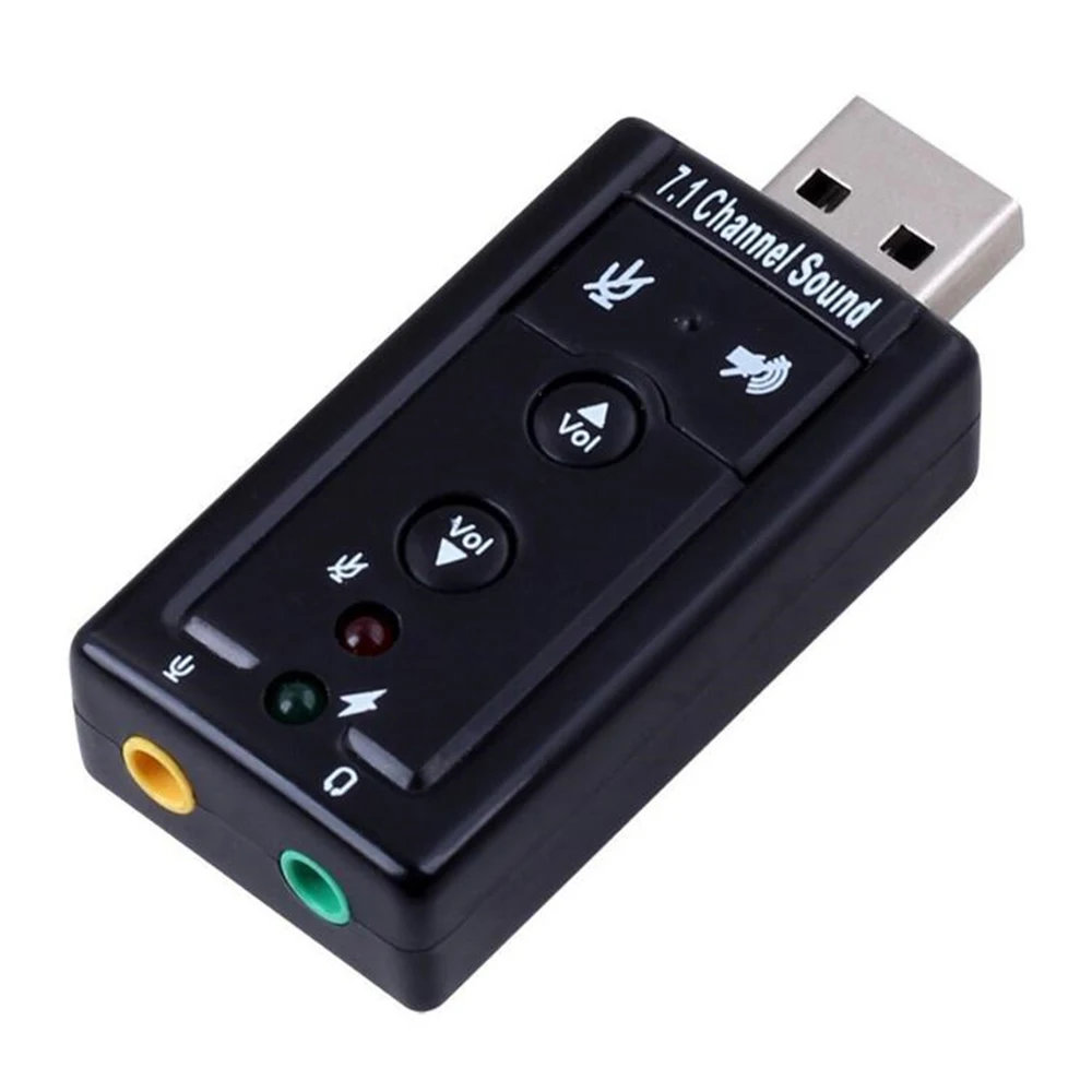  Лучший поставщик звуковая карта usb 7 1 внешний разъем 3 5 мм аудиоадаптер для наушников микрофон Mac Win Android