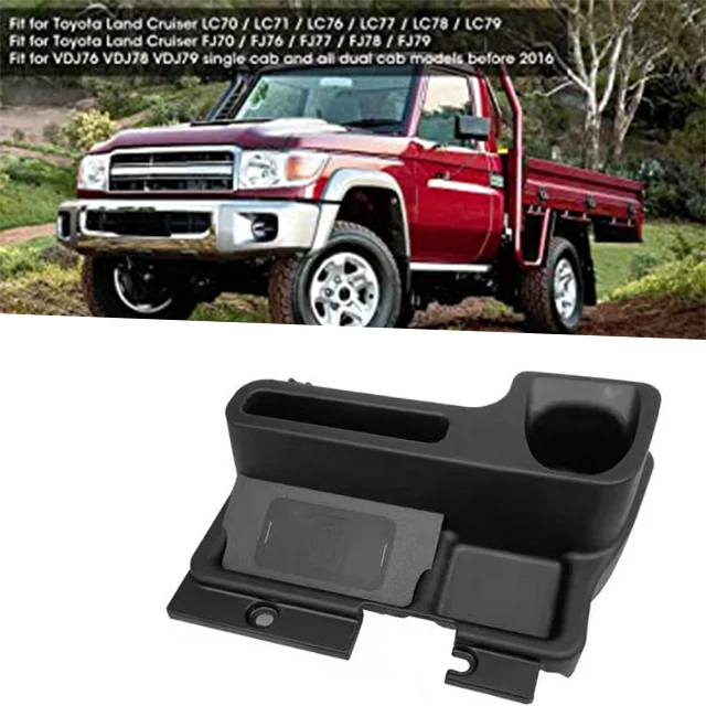 for toyota land cruiser Console Storage Box,Interior Centre Console Storage Box Fit for Land Cruiser LC70 LC71 LC76 LC79 2008-16