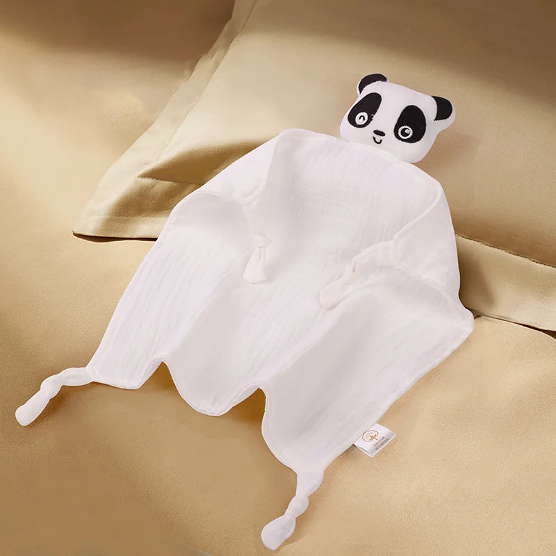 Wholesale Personalized Gift Animal Lovey Muslin Bunny Baby Security Blanket Comforter, Newborn Plush Baby Comforter Blanket
