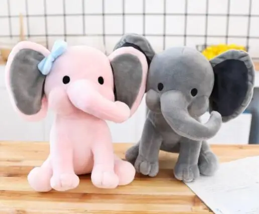 
CFP G016 Stocked Plush Baby Sleeping Doll Floppy Ear Plush Elephant Toy 