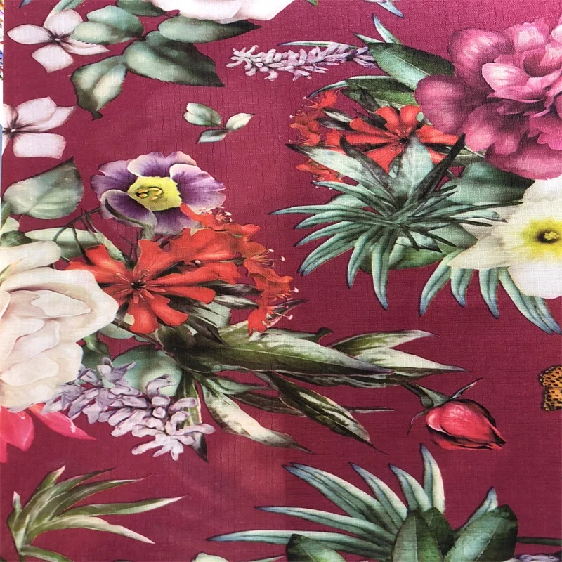 
wholesale flower design printed fabric 300D oxford fabric for table cloth 