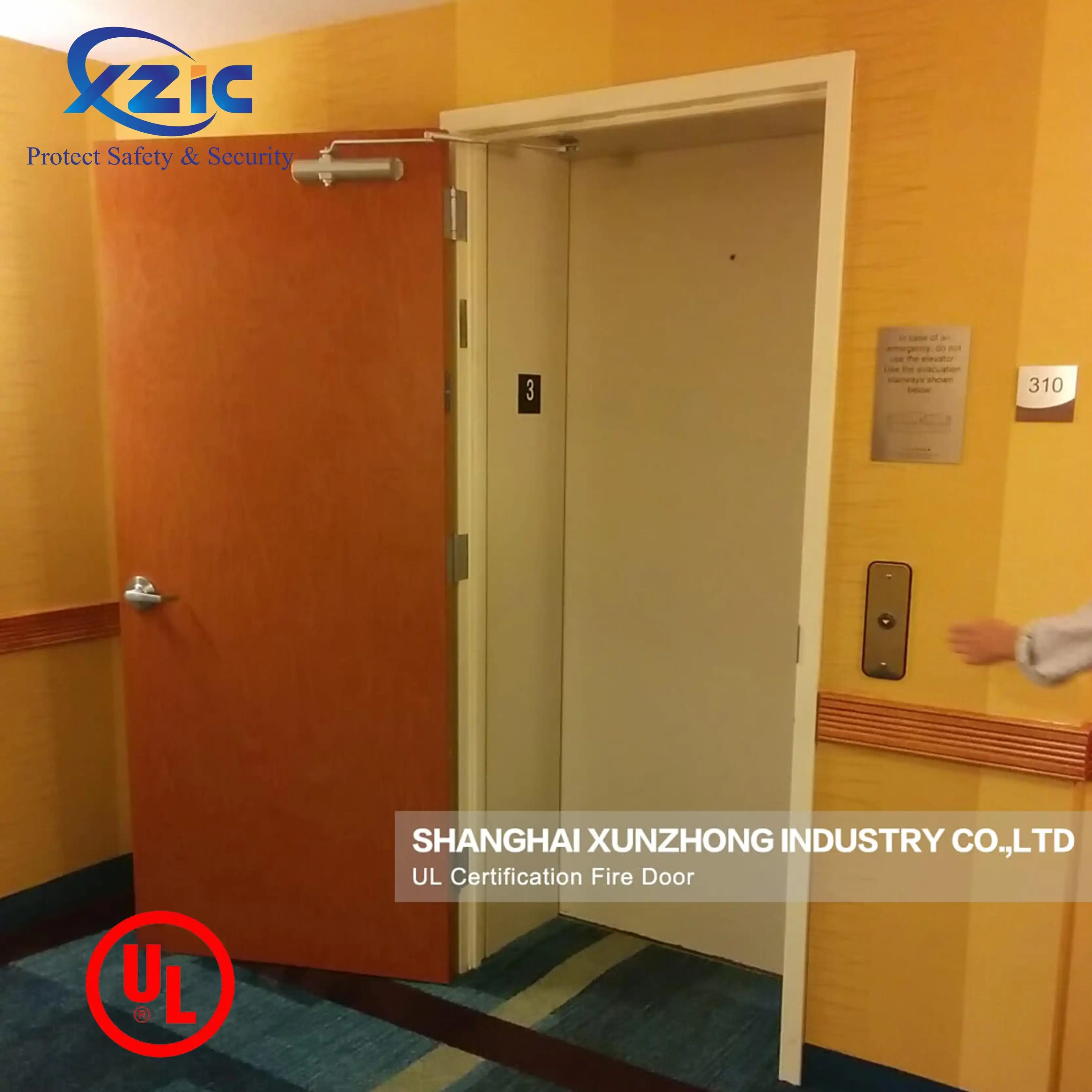 Hot Selling American Style Hotel Door  Manufacturer Hote Fire Rated Door