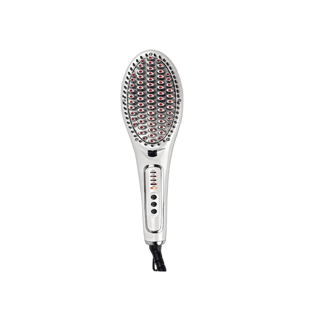 HANA Ceramic Customized best selling professional hair brush straightener, Nylon hair brush