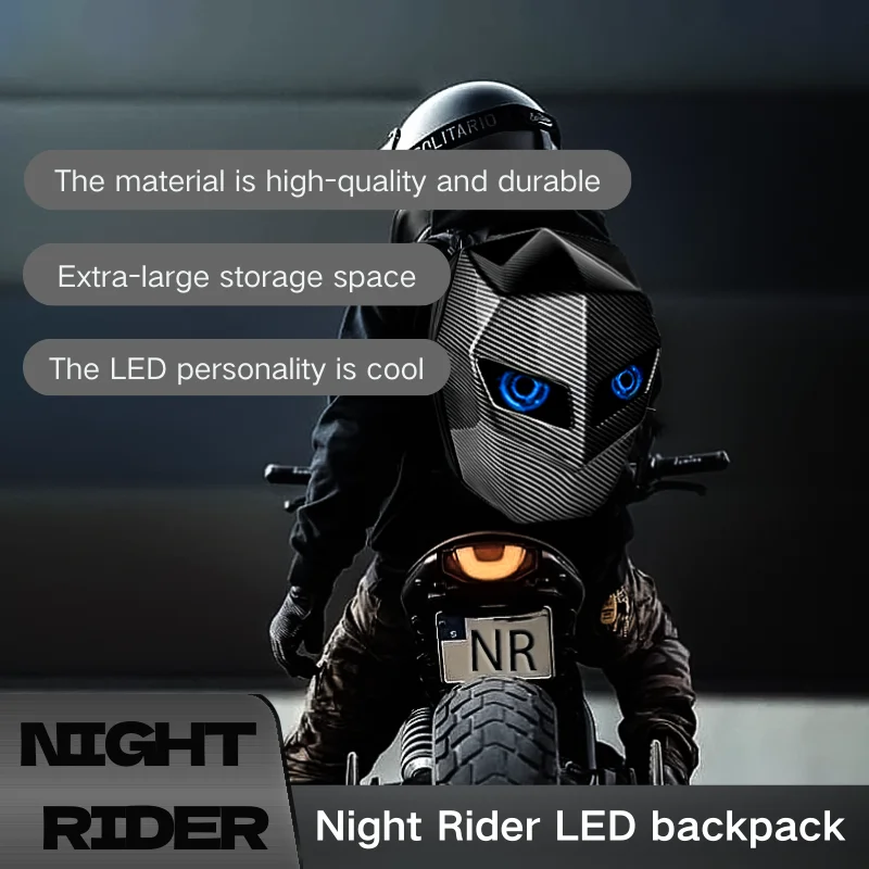 New Led Eye Motorcycle Bag Waterproof Diy Backpack Bluetooth Motorcycle Backpack Riding Bag