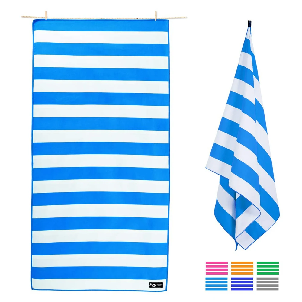 
Custom logo summer reactive printed recycled material micro fiber beach towels 