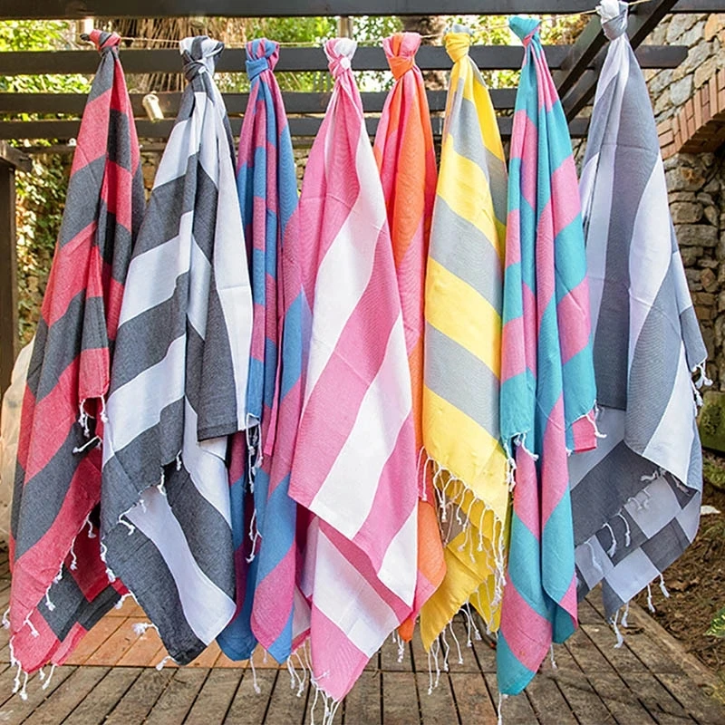 100% Organic Cotton & Organic Dye Prewashed Diamond Weave Turkish Cotton Towel Blanket for Bath,Beach,Pool,SPA,Gym