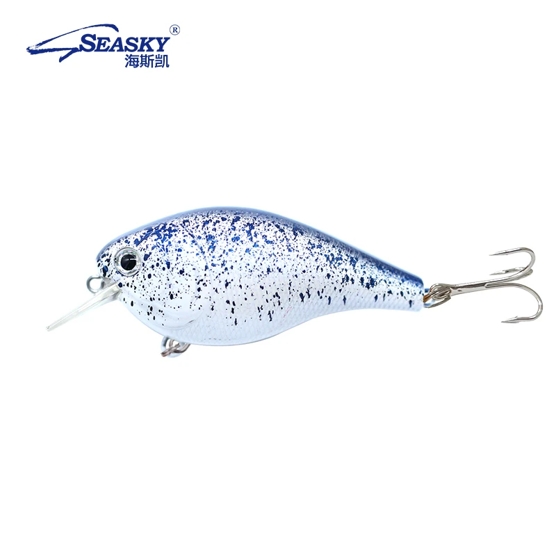 SEASKY 7cm 18g Crank Bait Topwater Diving Freshwater Bass Perch Trout Fishing Hard Lure