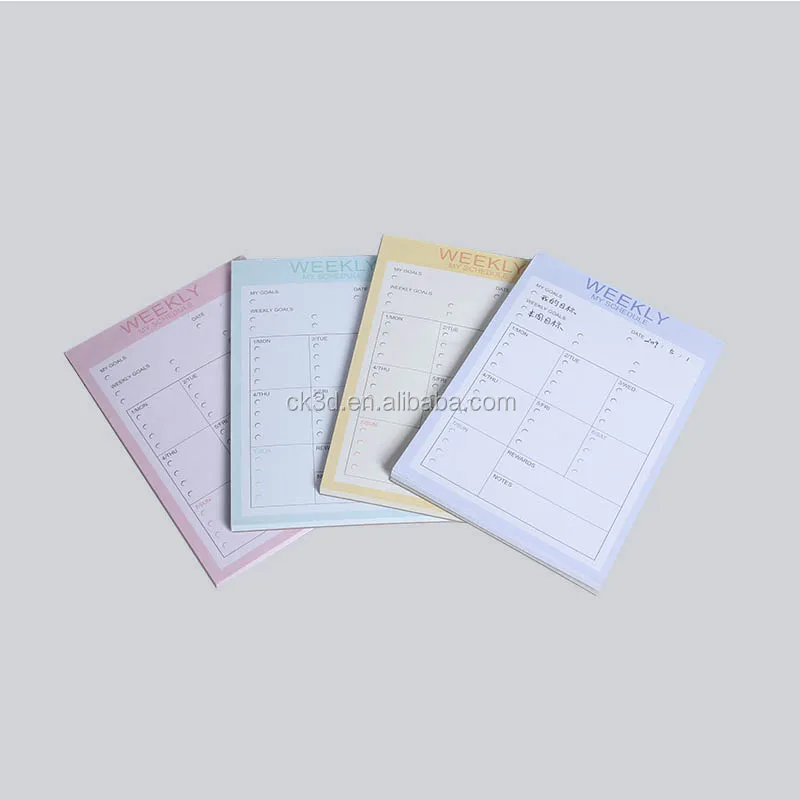 Custom Printed Die Cut Office Stationery Memo Notes Magnetic To Do List Notepad For Fridge