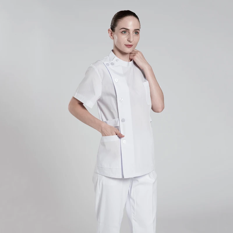 High Quality Modern Nurse White Uniform Designs S M L Many Size Nurse Uniform Nurses Uniform in Hospital