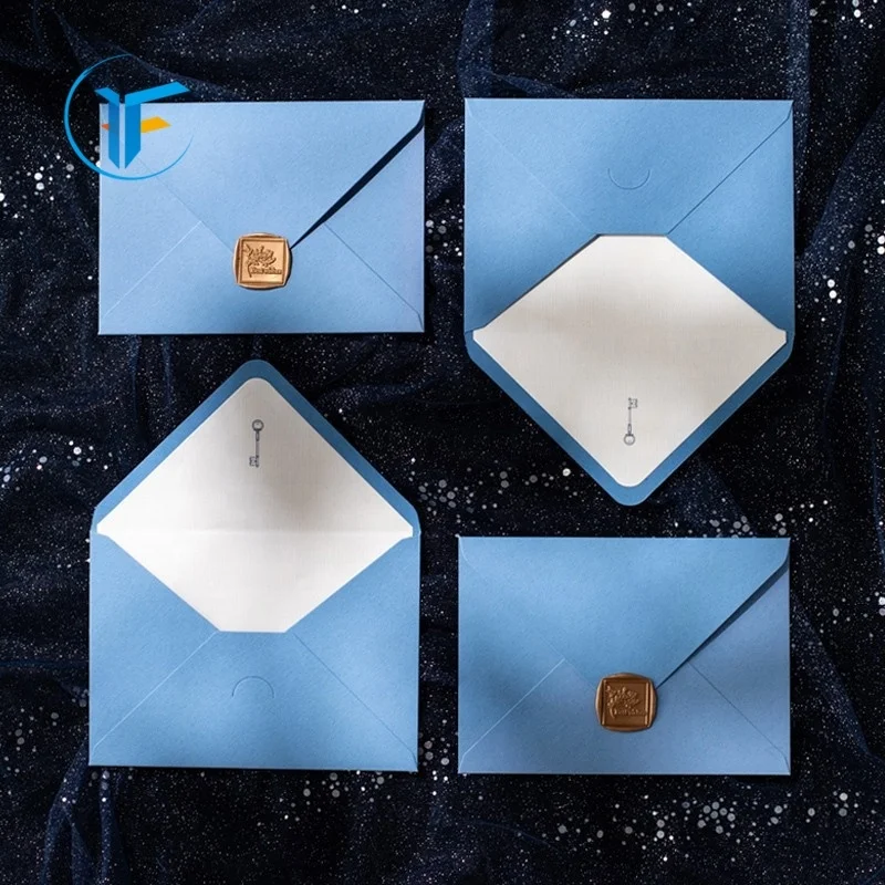 Custom printing cardboard envelopes gift packaging cmyk printing small gift envelopes