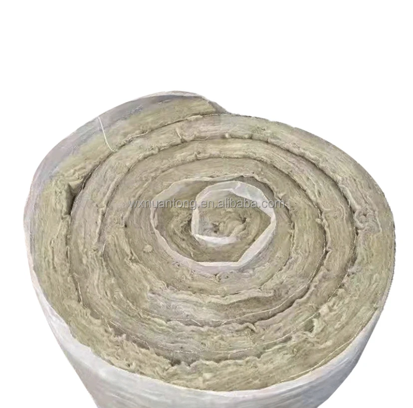 Thermal insulation, fireproof, waterproof, environmental protection, durable, sound insulation basalt rock wool roll blanket