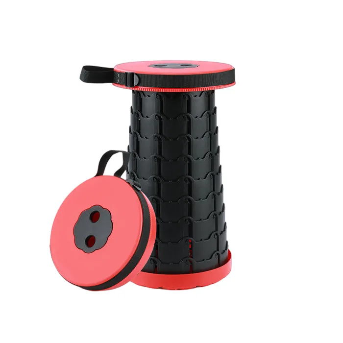 Портативный складной стул, легкий Регулируемый пластиковый табурет для рыбалки и путешествий