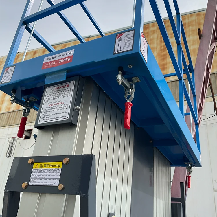 IHURMO double-mast aluminum alloy aerial work electric 4m 6m 8m 10m 12m 14m small mobile scissor lift platform on wheels