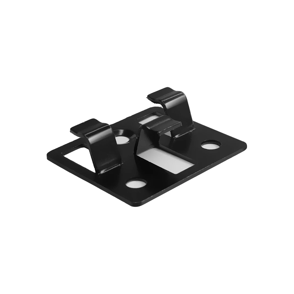Hot-sale clips Black stainless steel spacers floor fittings connectors for wpc deck board
