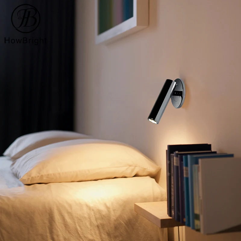 3W Adjustable 350 Degree Rotatable LED Headboard Wall Lamp Bedside Reading Light Sconce Bedroom Window bedroom