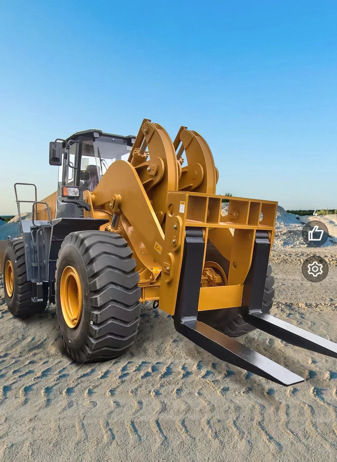 28 Tons Stone Fork Loader LGFT28 Forklift Loaders For Sale