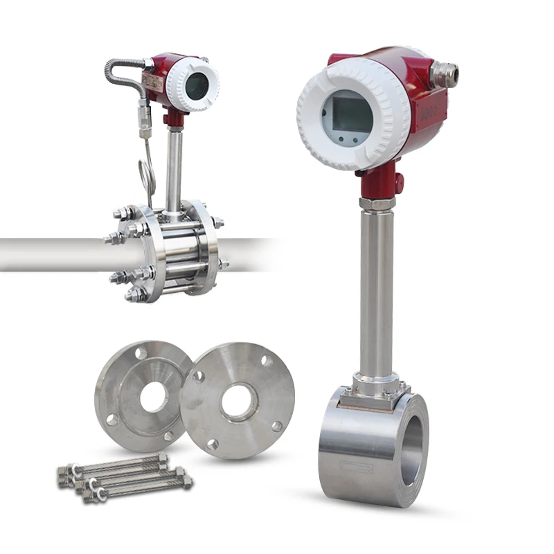 RS485 heated pulse output heated new steam lpg precession vortex flowmeters flow meter