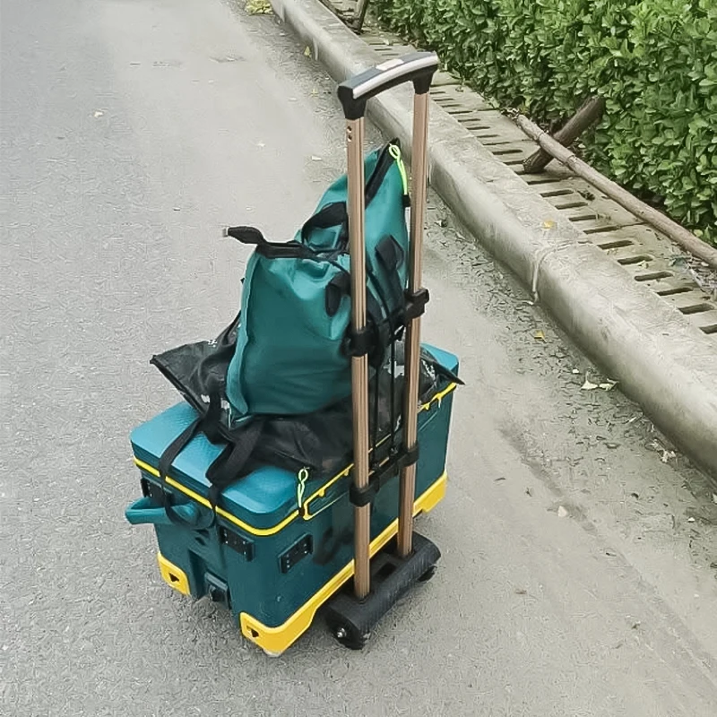 BAOYU 50KG Loading Foldable Luggage Cart Fold Up Lightweight Folding Trolley Luggage Cart for Shopping Travel Hotels