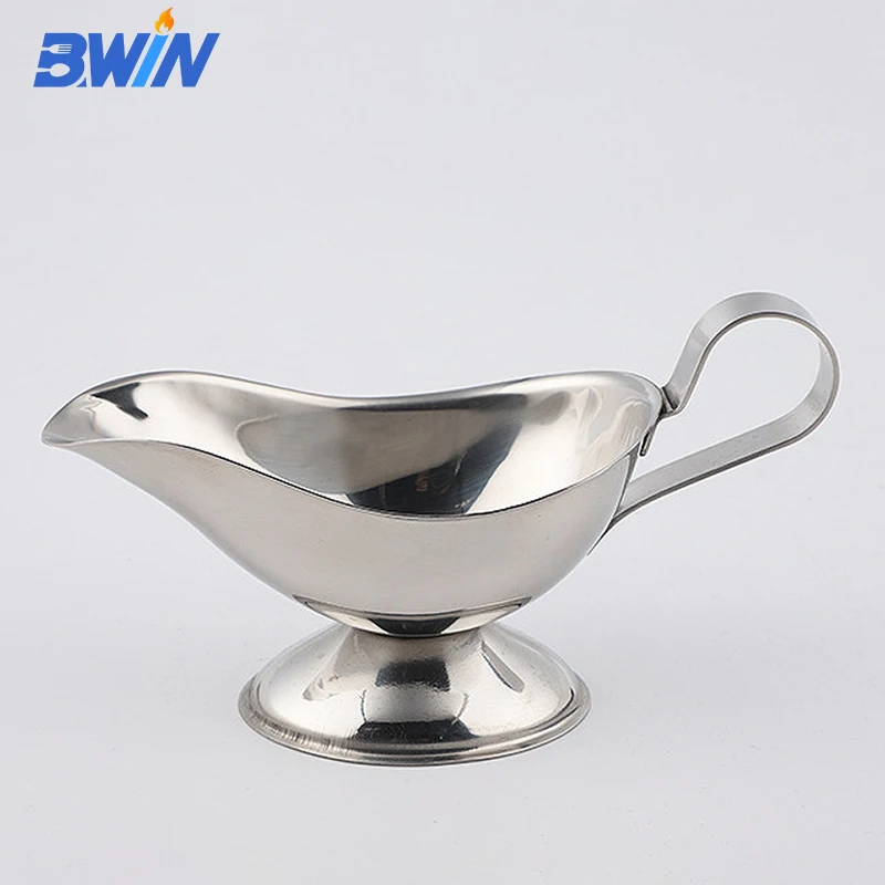 Restaurant Food Service 3oz. Stainless Steel Sauce Gravy Boat