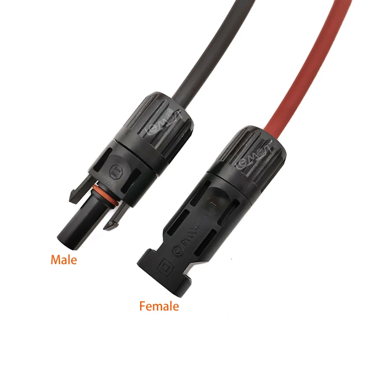 Manufacturer Solar Cable Wire 6MM2 DC power PV Solar Panel Cable with Solar connector