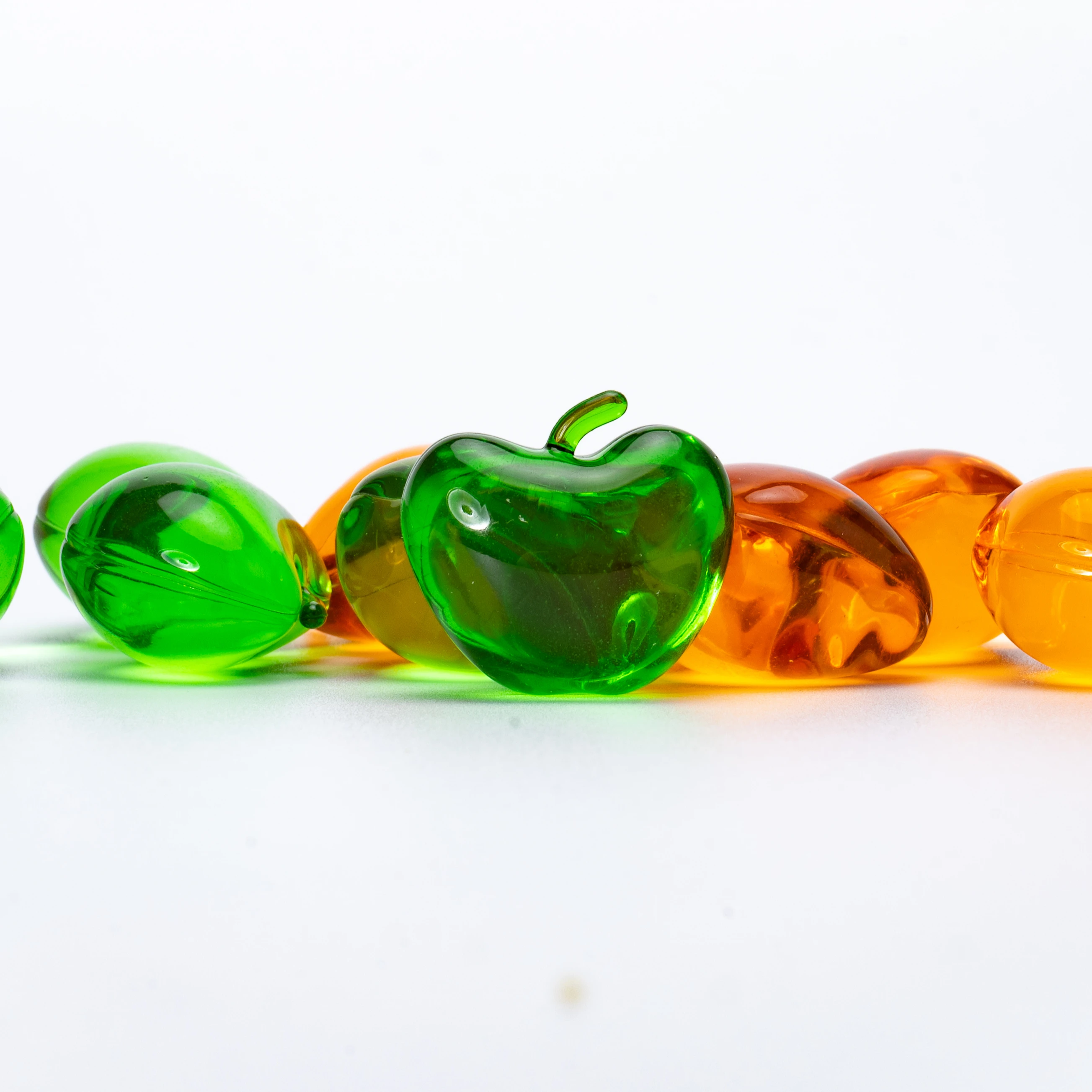 Яблоко Shaped масло для ванны плоские с одной стороны перламутровые Стразы длительный Apple аромат Ванна масла органического из