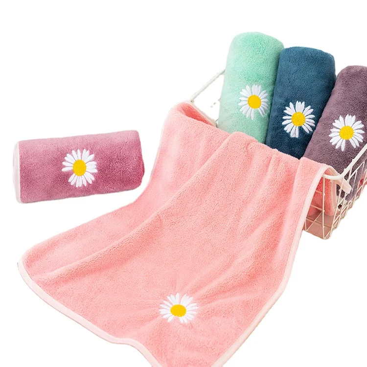 
Pengyuan custom absorbent microfiber towel plush gym towel with logo kids face towel 