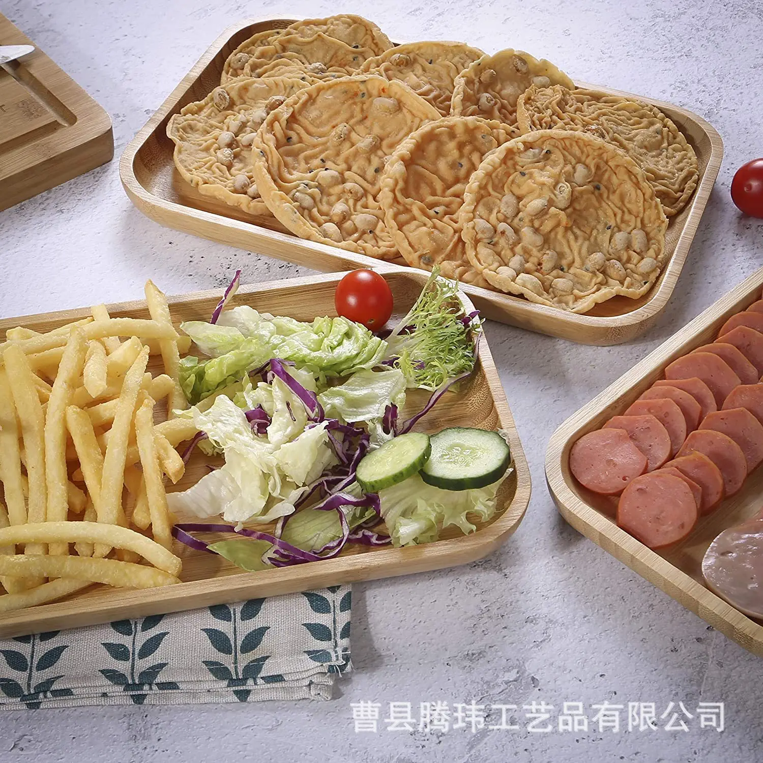 Wooden Tea Tray Wholesale Wood Tray For Food High Quality Bamboo Tray Wood