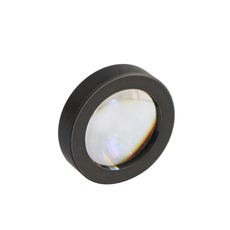 Wholesale optical glass convex-concave lens with black light-emitting aperture meniscus lens for photographic lens